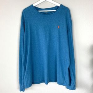 Polo Ralph Lauren Mens Blue Long Sleeve Size XL
